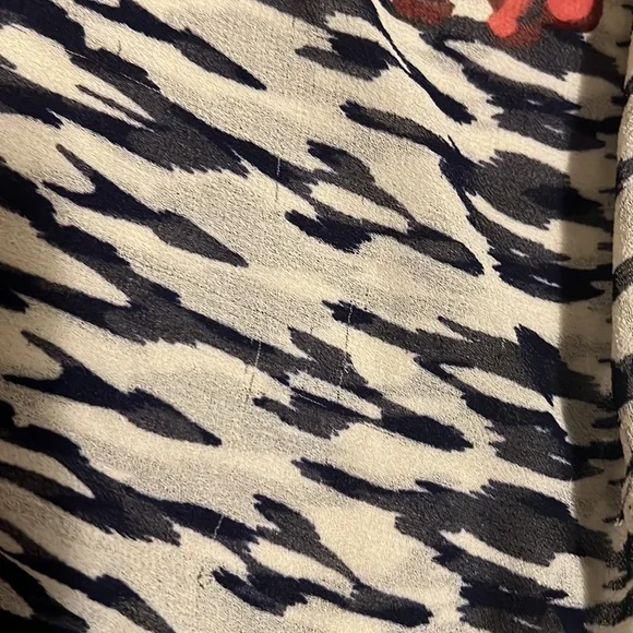 Angie, Tie Up Hem, Rolled Sleeves, Floral Print Top, Multi, Small - Picture 8 of 10